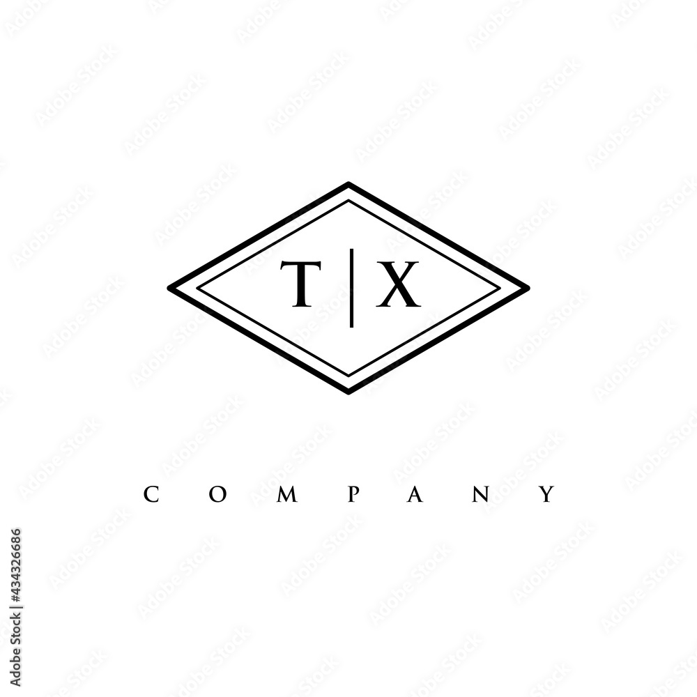 initial TX logo design vector initial TX logo design vector