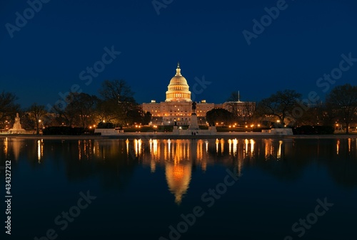 US Capitol Hill night