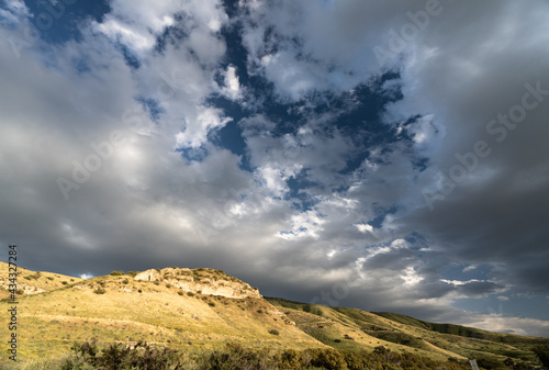 clouds over the mountains