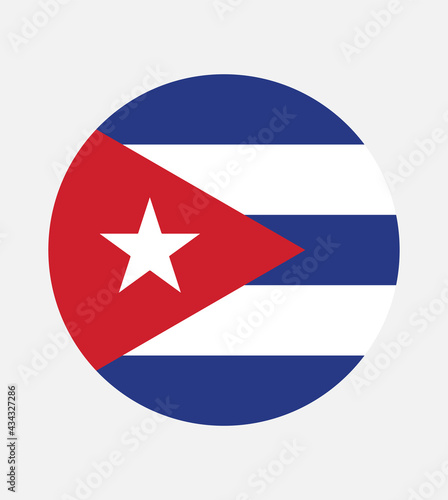 National Cuba flag, official colors and proportion correctly. National Cuba flag. Vector illustration. EPS10. Cuba flag vector icon, simple, flat design for web or mobile app.