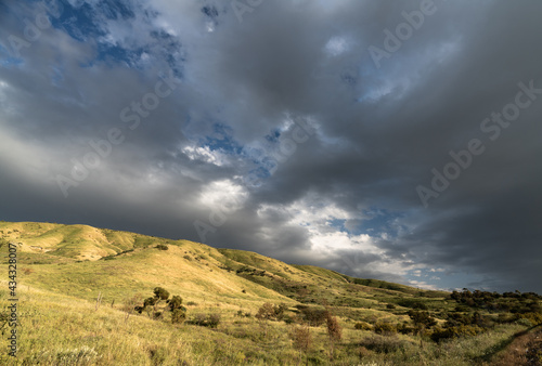 clouds over the mountains