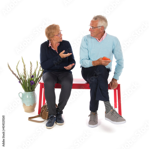Elderly Couple in waiting room
