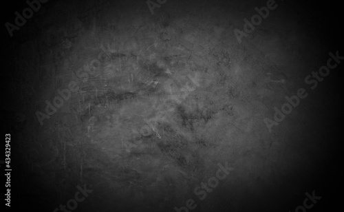 Old wall texture cement dark black gray background abstract grey color design are light with white gradient background.