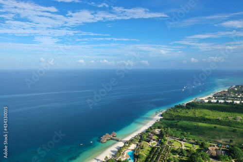 Tropical Sea. Amazing bird eyes view in Zanzibar © Pakhnyushchyy