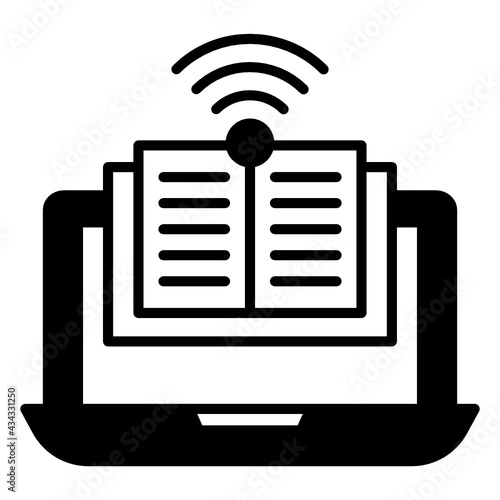 Machine Adoption Vector line Icon Design, Internet of things symbol on white background, IoT and automation stock illustration, Online Learning Concept,