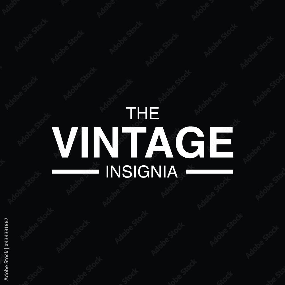 Retro Vintage Insignia  Logotype  Label or Badge Vector design element  business sign template