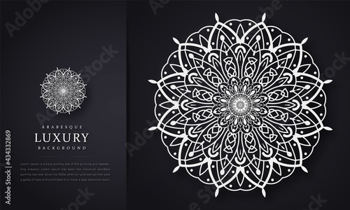 Luxury mandala background with golden arabesque pattern arabic islamic east style,Circle pattern petal flower of mandala with multi color,Vector floral mandala relaxation patterns