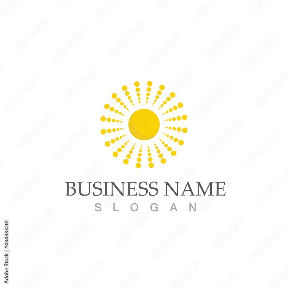 Fototapeta premium Sun Vector illustration Icon