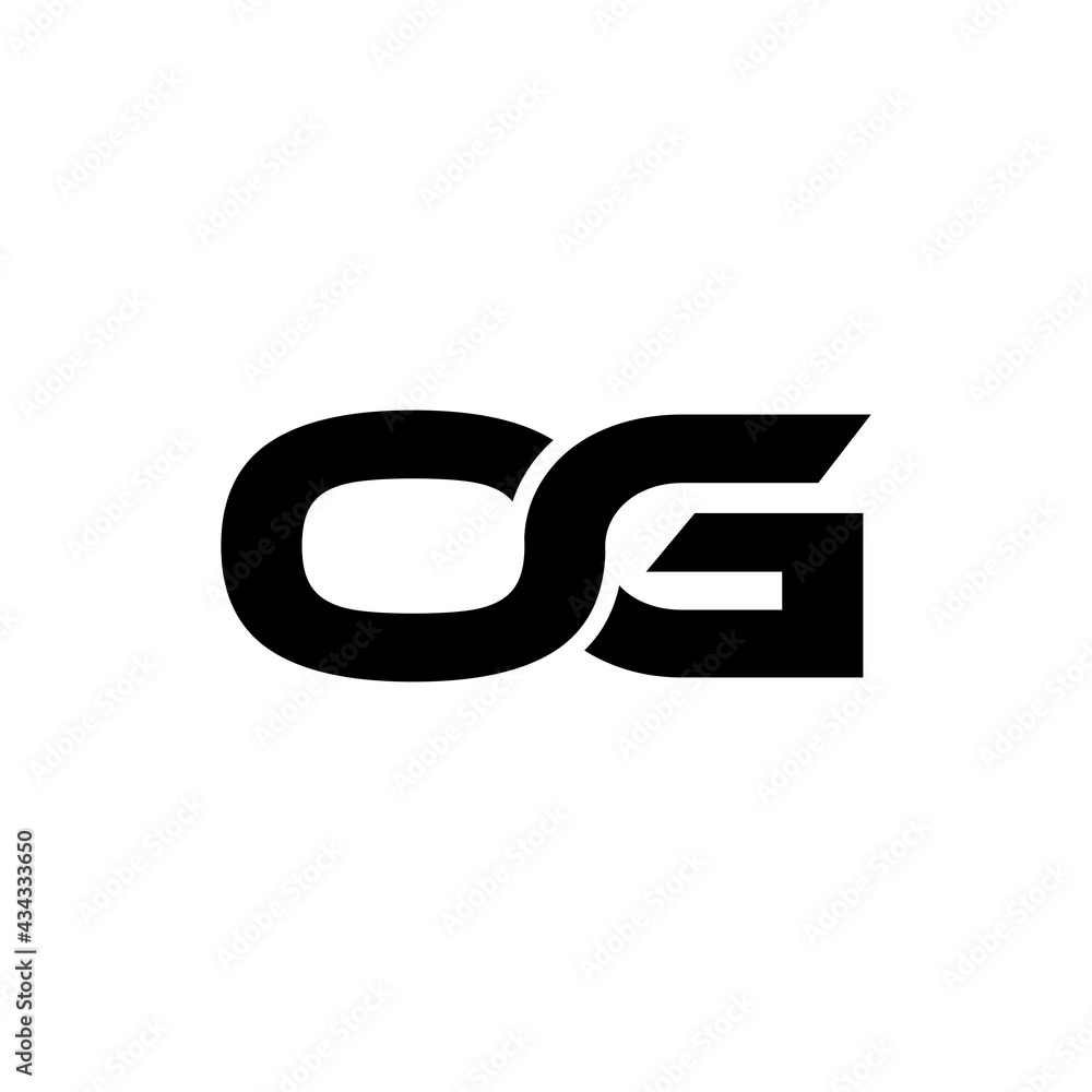 OG initial letter, modern logo design template OG initial letter, modern logo design template