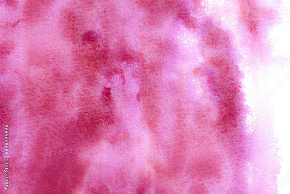 水彩テクスチャ背景(ピンク色) ぼける様に滲むガーネットの水彩