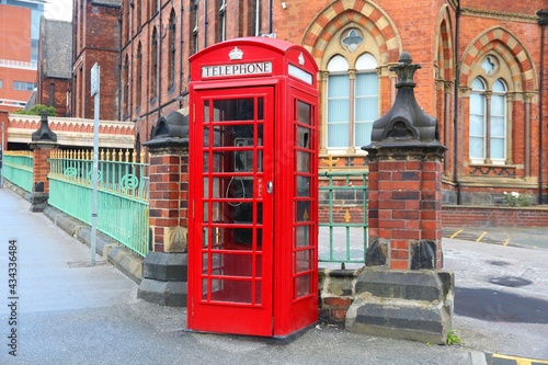 Red telephone in Leeds  UK