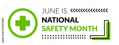 National Safety Month. Vector illustration
