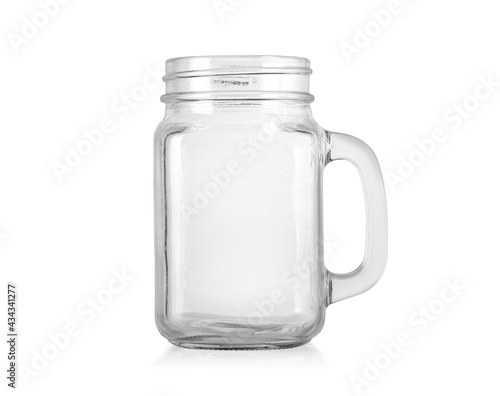 Foto Mason Jar drinking glass with a handle i