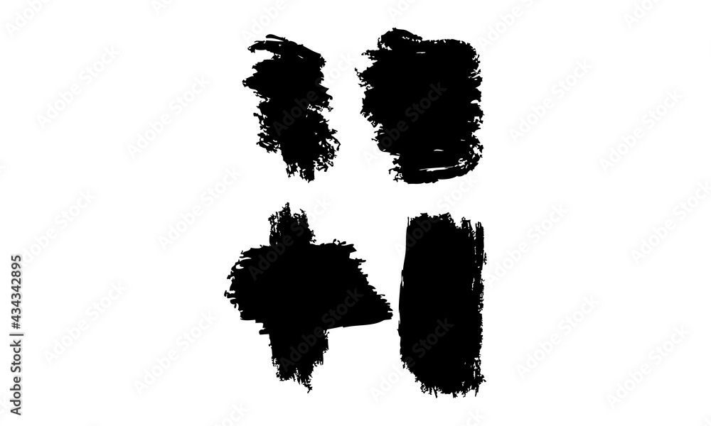 Brush strokes black Brush strokes black