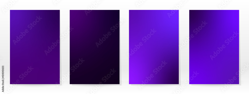 Minimal Poster. Pastel Soft. Violet Gradient Set. Minimal Poster. Pastel Soft. Violet Gradient Set.