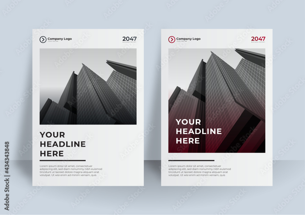 Elegant Black color covers set. Abstract shapes with gradients. Trendy ...