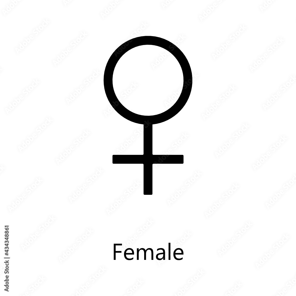 Female Symbol. Woman Symbol. SVG Icon. Female Symbol. Woman Symbol. SVG Icon.
