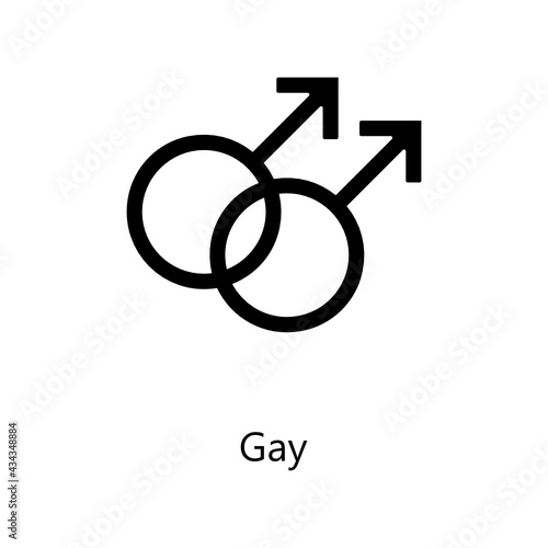 Gay Symbol. homosexual Symbol. SVG Icon.