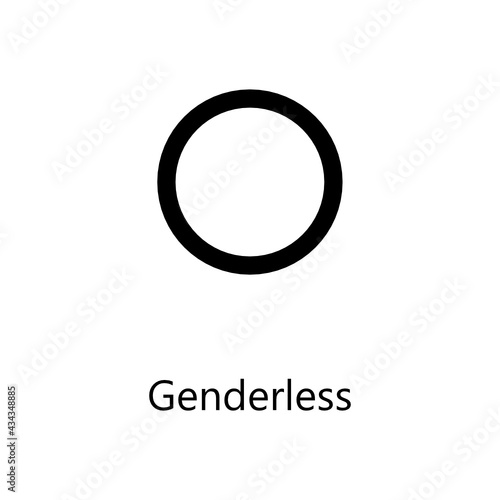 Genderless Icon. Non Gender Icon. SVG Icon.
