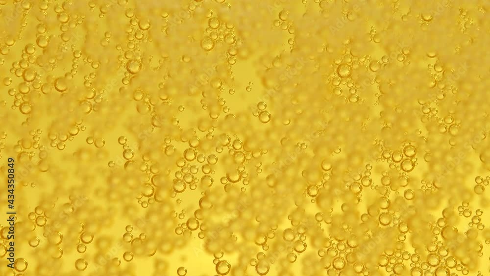 Glass of beer with bubbles. Glass of beer with bubbles.