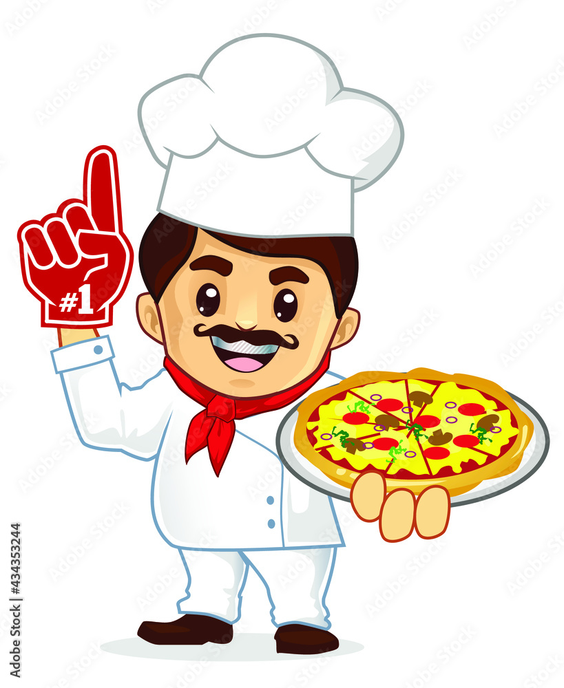 chef mascot cartoon in vector chef mascot cartoon in vector