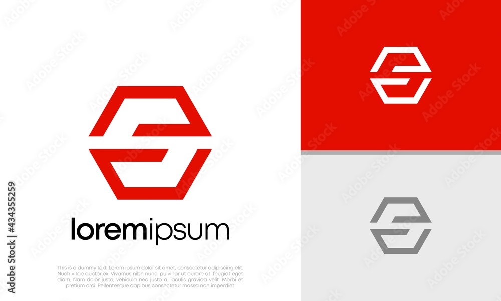 Initials S logo design. Initial Letter Logo. Hexagon logo design. Initials S logo design. Initial Letter Logo. Hexagon logo design.