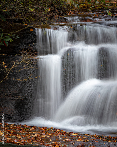 Many smaller falls make up the entire Connestee Falls in NC