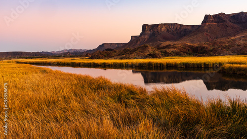 Sunset at Bill Williams River National Wildlife Refuge in Parker Arizona