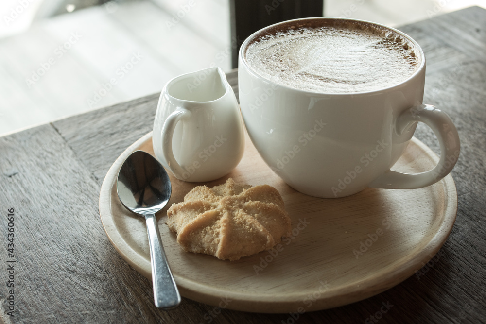 Hot coffee.