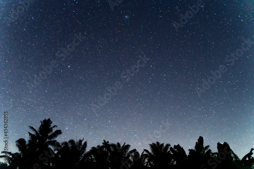 Time Lapse Starry Sky near Phuket Sea