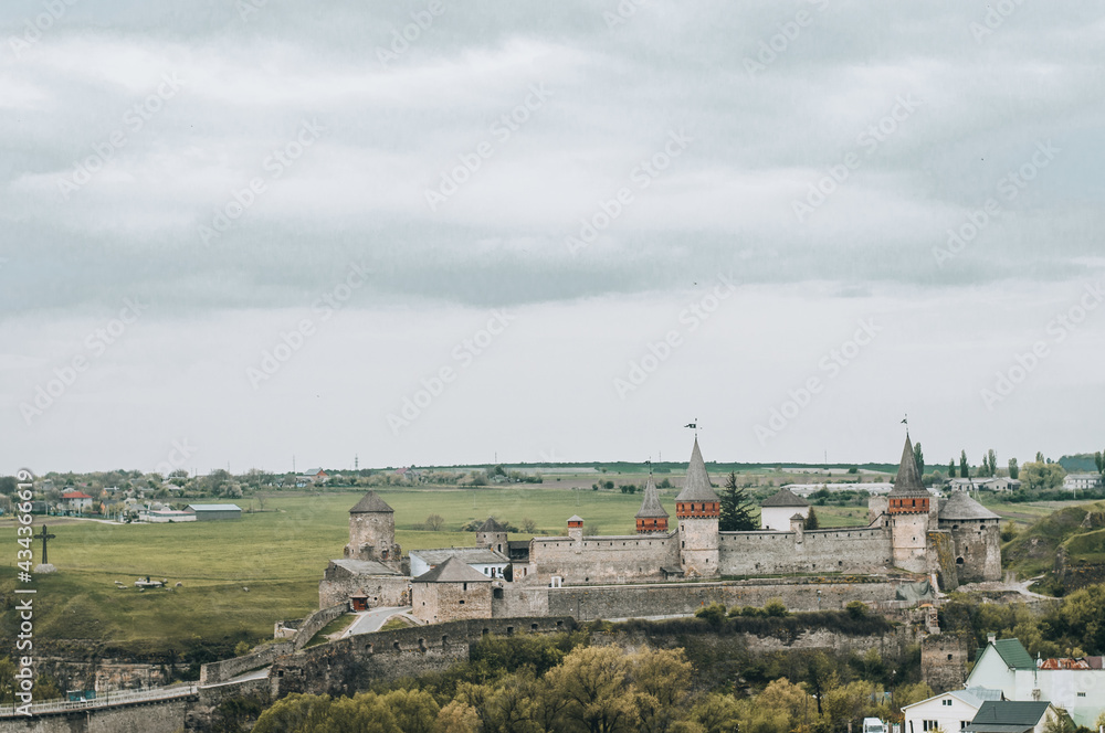 Ukraine Kamyanets Podilsk April 4 2018: Kamyanets-Podilskiy fortress