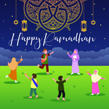 Ramadhan background 91 vector design illustration