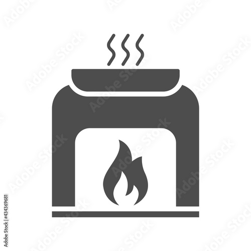 sauna silhouette vector icon isolated on white. bath sauna icon for web, mobile apps, ui design and print