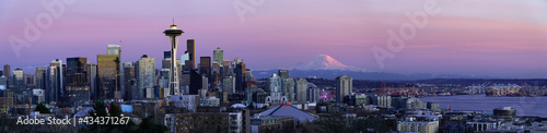 Wallpaper Mural A purple sunset in Seattle, Washington, USA 
 Torontodigital.ca