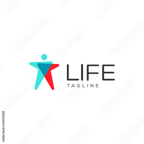 Life. Logo template.
