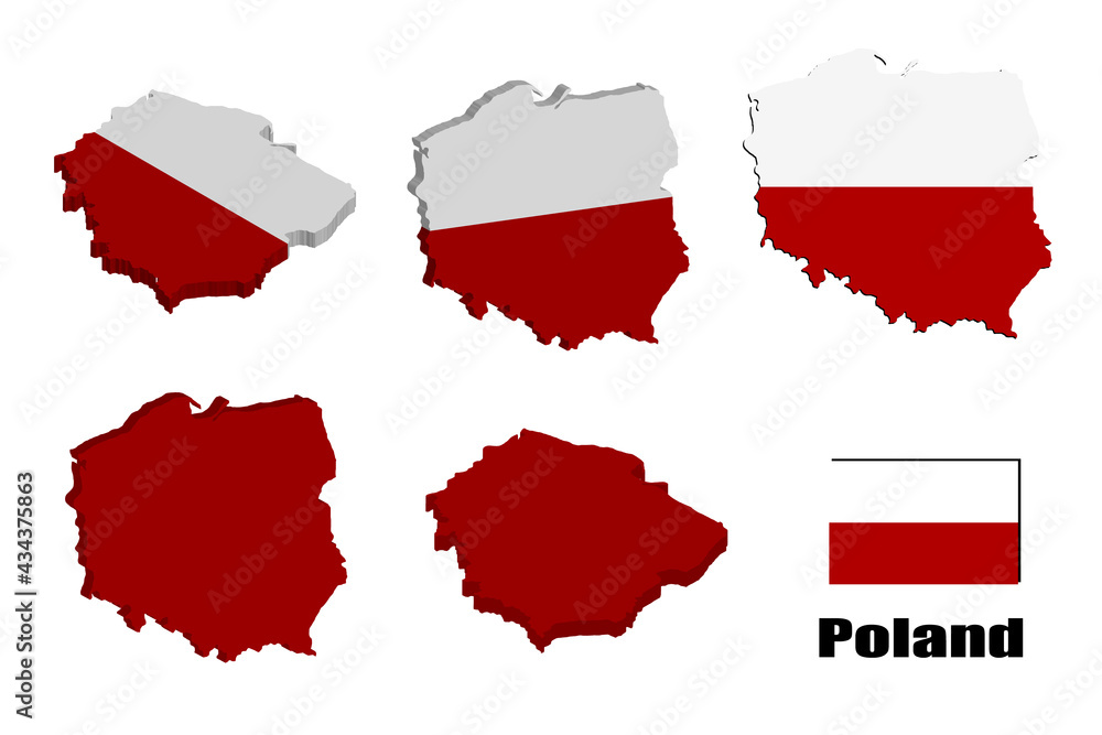 Poland map on white background. vector illustration. Poland map on white background. vector illustration.