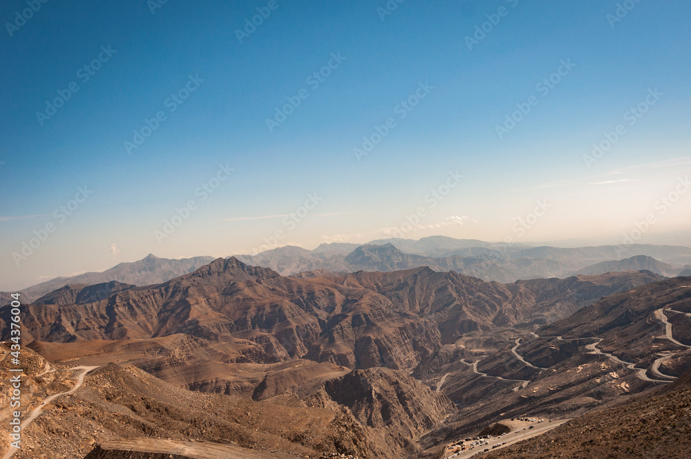 Sunset View of Hajar Mountains 