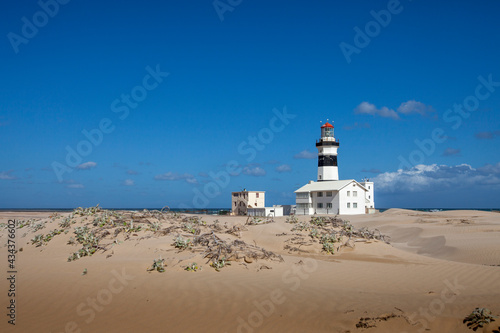 Cape recife Lighthouse is one of the most important navigation marks on the Indian Ocean coast of South Africa, entrance to Port Elizabeth