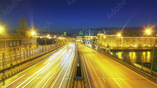 Evening Car Traffic In Moscow