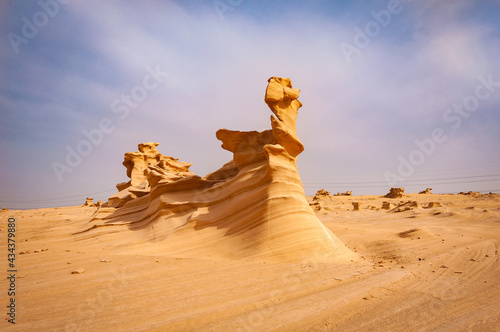 Sand Sculptures in the desert of UAE