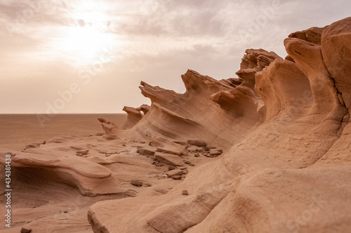 Sand Sculptures in the desert of UAE