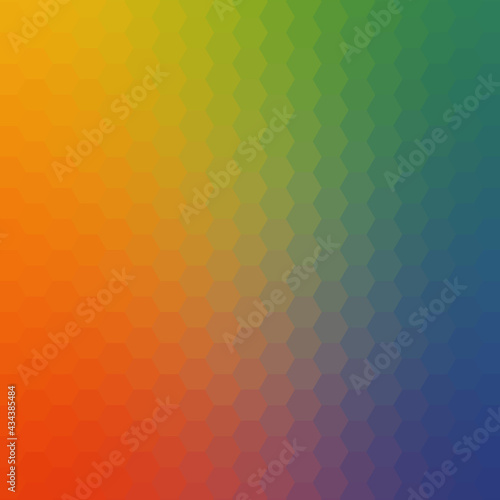 Bright Colored Hexagonal Design Honeycomb Abstract Background