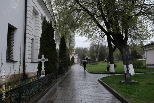 Optina Pustyn monastery in Russia photo