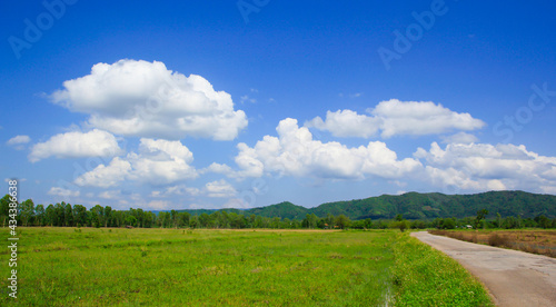 landscape with sky and clouds 