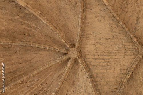 Medieval ceiling made of bricks