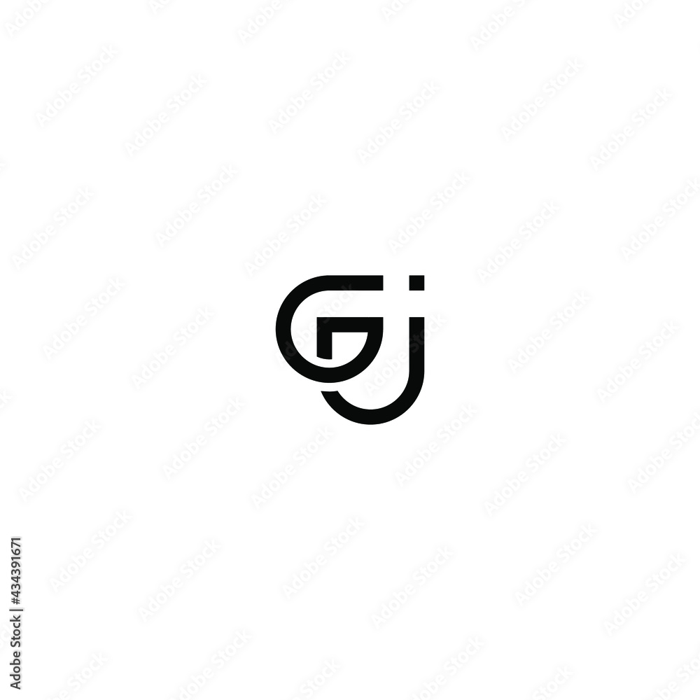 GJ JG initial logo vector icon illustration GJ JG initial logo vector icon illustration