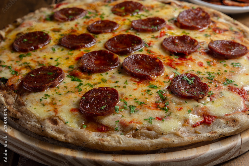 pizza de salame pizza de salame
