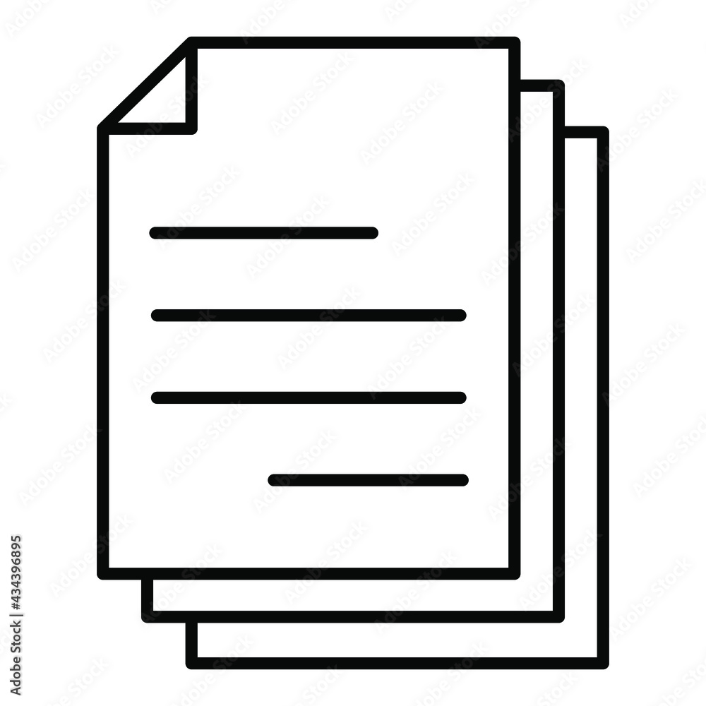 Documents icons. Documents symbol vector elements for infographic web. Documents icons. Documents symbol vector elements for infographic web.