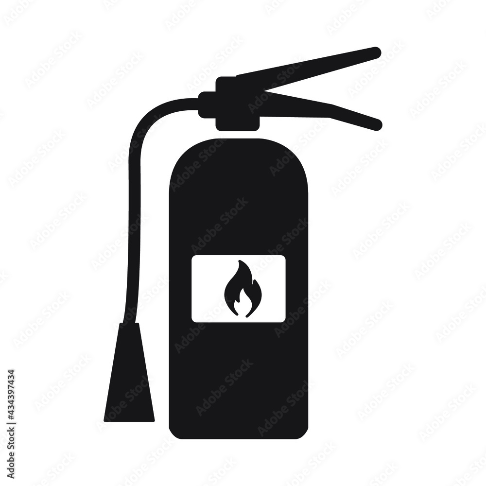 Fire Extinguisher icons. Fire Extinguisher symbol vector elements for infographic web.