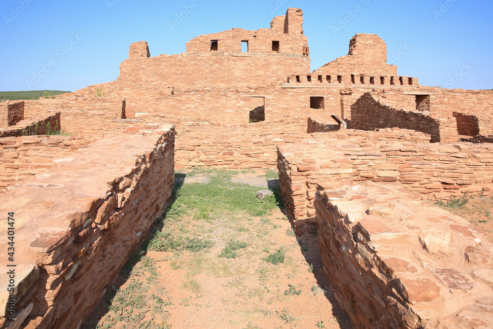 Abó ruin in Salinas Pueblo Missions National Monument in New Mexico, USA